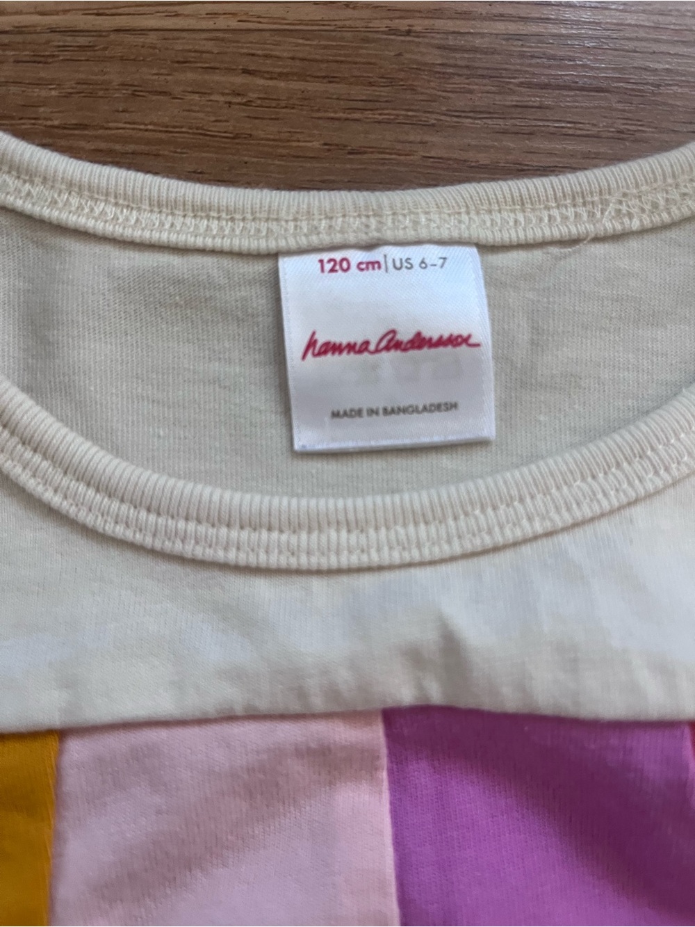 Hanna Andersson Long-Sleeve Rainbow Stripe Swing Dress - Cream and Multi - Picture 2 of 6